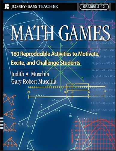 Beispielbild fr Math Games : 180 Reproducible Activities to Motivate, Excite, and Challenge Students, Grades 6-12 zum Verkauf von Better World Books