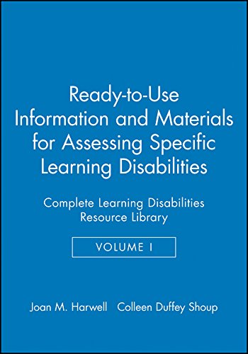 Beispielbild fr Ready-to-Use Information &amp; Materials for Assessing Specific Learning Disabilities Volume I zum Verkauf von Blackwell's