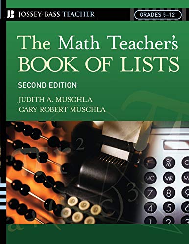 Imagen de archivo de The Math Teacher's Book of Lists a la venta por Better World Books
