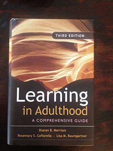 Imagen de archivo de Learning in Adulthood: A Comprehensive Guide a la venta por SecondSale