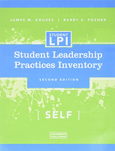 9780787980207: The Student Leadership Practices Inventory: Self Assessment: 59 (J-B Leadership Challenge: Kouzes/Posner)