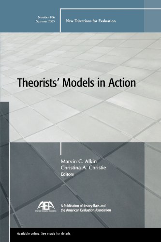 Stock image for Theorists' Models in Action : New Directions for Evaluation for sale by Better World Books