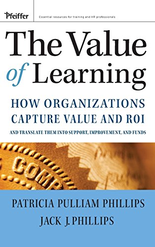 Beispielbild fr The Value of Learning. How Organizations Capture Value and ROI and Translate it into Support, Improvement, and Funds. zum Verkauf von Steamhead Records & Books