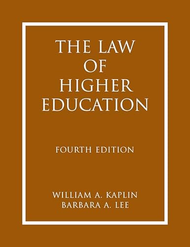 Beispielbild fr The Law of Higher Education 2 Volume-set zum Verkauf von HPB-Red