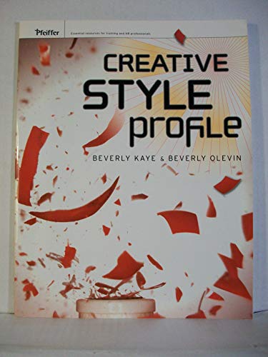 Beispielbild fr Creative Style Profile (Pfeiffer Essential Resources for Training and HR Professionals (Paperback)) zum Verkauf von HPB-Red