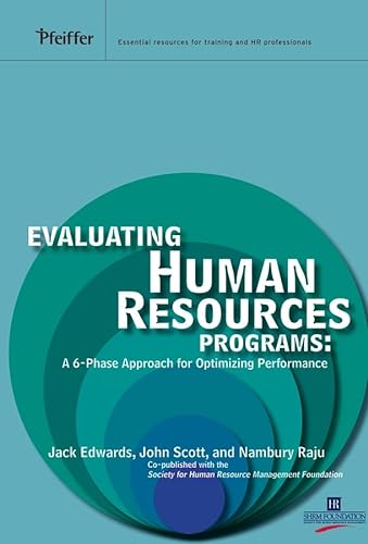 Stock image for Evaluating Human Resources Programs: A 6-Phase Approach for Optimizing Performance (Pfeiffer Essential Resources for Training and HR Professionals (Hardcover)) for sale by HALCYON BOOKS