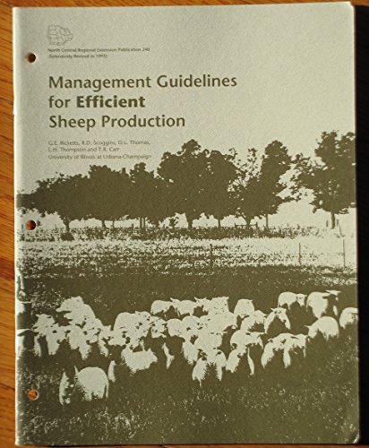 9780788182860: Management Guidelines for Efficient Sheep Production