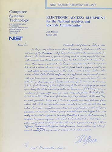 Electronic Access: Blueprint for the National Archives and Records Administration (9780788186110) by Moline, Judi; Otto, Steve