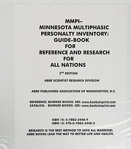 Beispielbild fr MMPI :Minnesota Multiphasic Personality Inventory: Guidebook for Reference & Research zum Verkauf von MyLibraryMarket