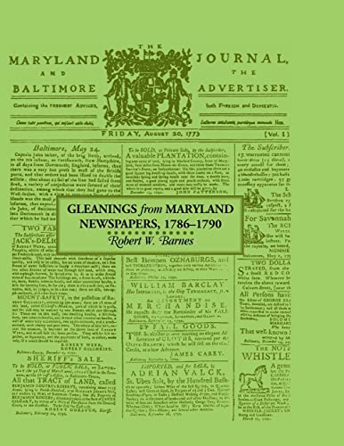 Stock image for Gleanings from Maryland Newspapers 1786-90 for sale by Chiron Media