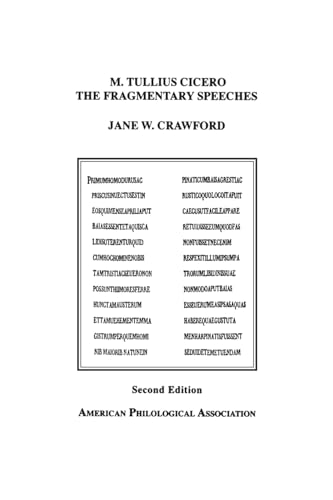 Imagen de archivo de M. Tullius Cicero, the Fragmentary Speeches: An Edition With Commentary (Early Judaism and Its Literature) a la venta por Ergodebooks