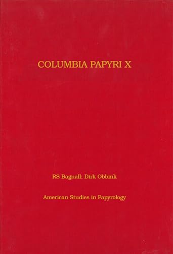 9780788502750: Columbia Papyri X: Volume 34 (American Studies in Papyrology)