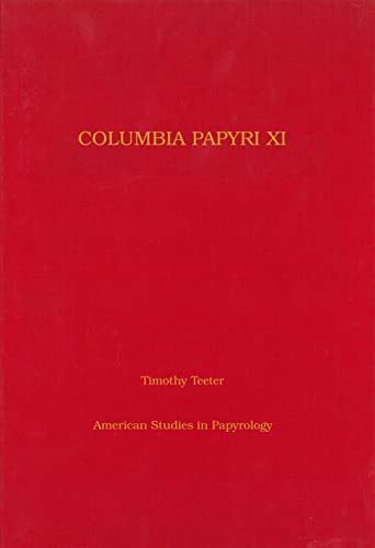 9780788504334: Columbia Papyri XI