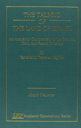9780788505034: The Talmud of the Land of Israel: An Academic Commentary to the Second, Third, and Fourth Divisions : Yerushalmi Tractate Megillah (9)