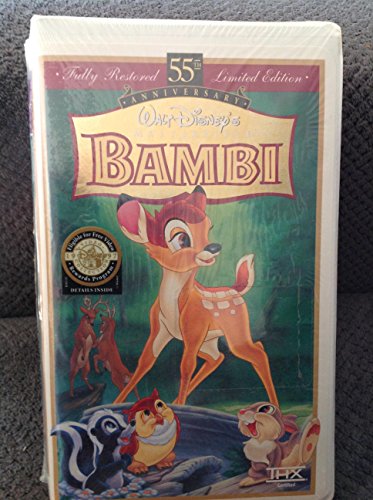 9780788806278: Bambi (Fully Restored 55th Anniversary Limited Edition) (Walt Disney's Masterpiece) [VHS]