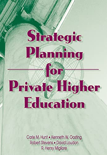 Stock image for Strategic Planning for Private Higher Education for sale by Better World Books