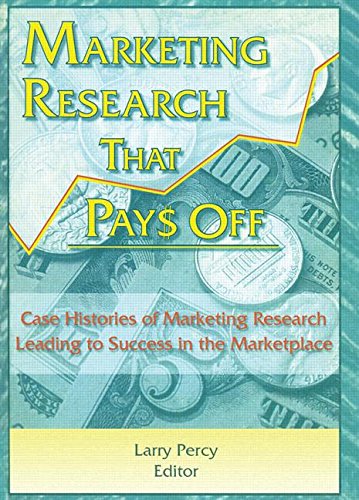 Beispielbild fr Marketing Research That Pays Off: Case Histories of Marketing Research Leading to Success in the Marketplace (Haworth Marketing Resources) zum Verkauf von RiLaoghaire