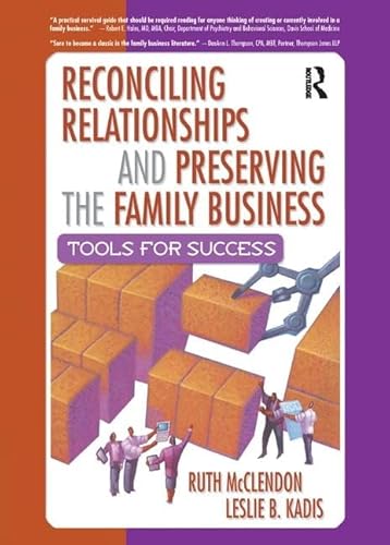 Imagen de archivo de Reconciling Relationships and Preserving the Family Business a la venta por Blackwell's