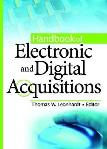 Stock image for Handbook of Electronic and Digital Acquisitions for sale by HPB-Red