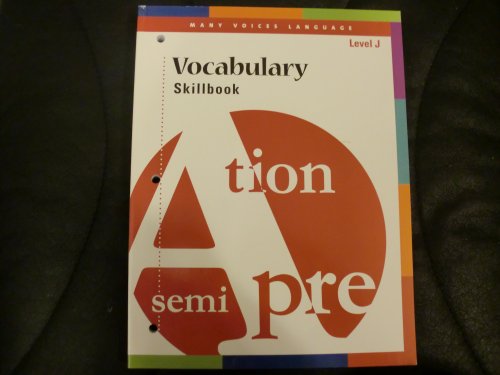9780789170262: Vocabulary Skillbook Level J (Many Voices Language, Level J)