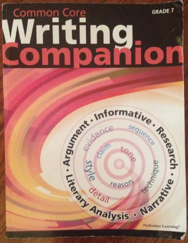 Imagen de archivo de Common Core Writing Companion - Grade 7 (2013-12-23) a la venta por HPB-Red
