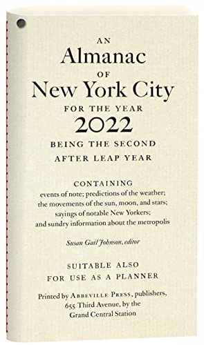 Stock image for An Almanac of New York City for the Year 2022 for sale by ThriftBooks-Atlanta