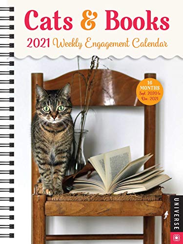 9780789338396: Cats & Books Weekly 2021 Calendar