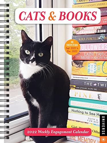 Imagen de archivo de Cats & Books 16-Month 2021-2022 Weekly Engagement Calendar a la venta por WorldofBooks
