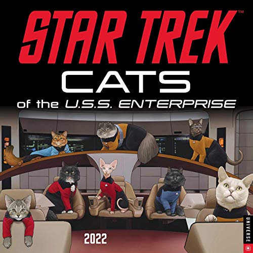 Star Trek  Cats of the U S S  Enterprise 2022 Wall Calendar