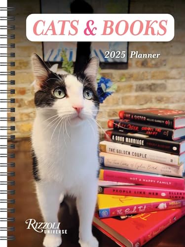 Stock image for Cats & Books 16-Month 2025 Planner Calendar for sale by Lakeside Books