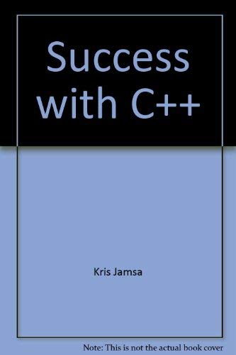 Beispielbild fr Success with C++ zum Verkauf von Wonder Book