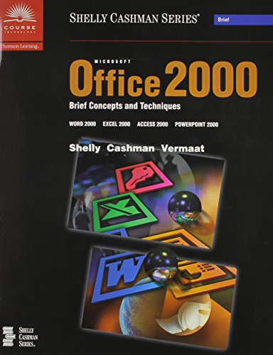 Beispielbild fr Microsoft Office 2000: Brief Concepts and Techniques zum Verkauf von ThriftBooks-Atlanta