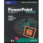 Imagen de archivo de Microsoft PowerPoint 2002: Introductory Concepts and Techniques (Shelly Cashman Series) a la venta por The Book Cellar, LLC