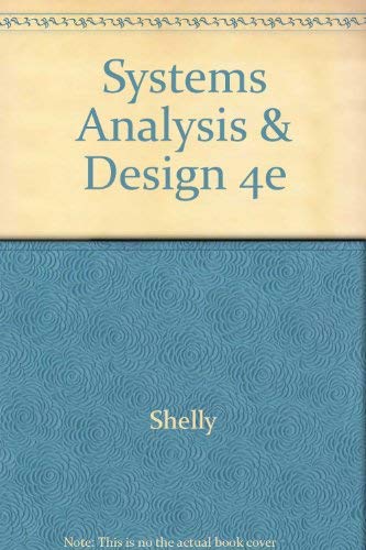 Imagen de archivo de Systems Analysis and Design, Fourth Edition a la venta por Wonder Book