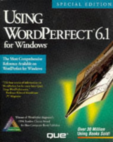 Imagen de archivo de Using WordPerfect 6.1 for Windows a la venta por Better World Books: West