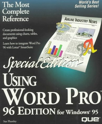 Imagen de archivo de Special Edition Using Word Pro 96 Edition for Windows 95 a la venta por Better World Books