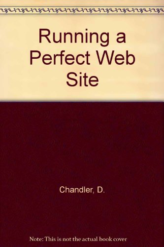 Beispielbild fr Running a Perfect Web Site zum Verkauf von Wonder Book