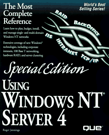 Imagen de archivo de Using Windows Nt Server 4 a la venta por HPB-Red