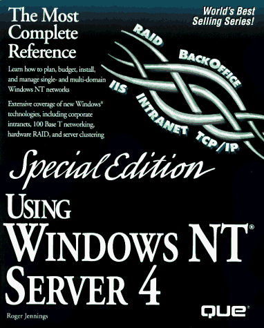 Stock image for Using Windows Nt Server Special Edition (Special Edition Using) for sale by Rose's Books IOBA