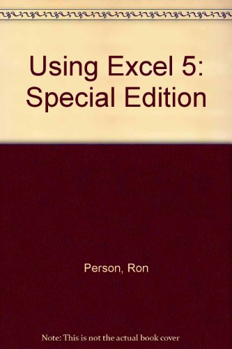9780789703514: Special Edition (Using Excel 5)