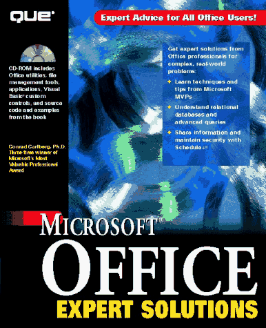 Imagen de archivo de Microsoft Office Expert Solutions a la venta por Ergodebooks