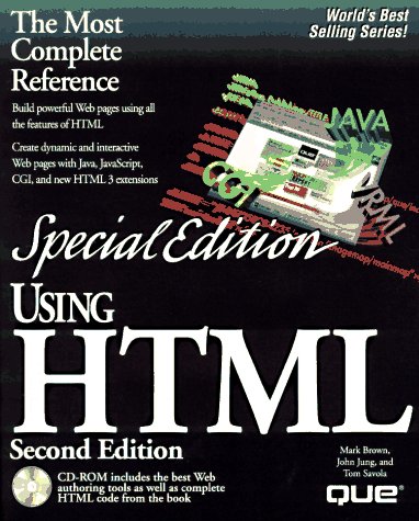 Imagen de archivo de Using Html: Special Edition (Using . (Que)) a la venta por HPB-Emerald