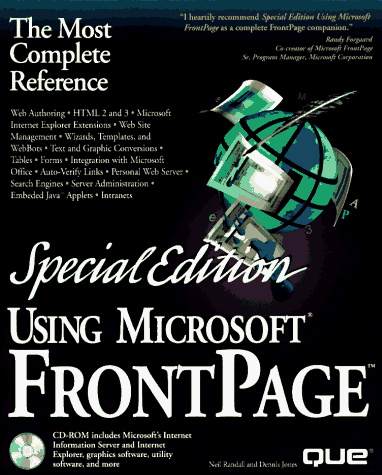 Beispielbild fr Using Microsoft Frontpage: Special Edition (Using . (Que)) zum Verkauf von Once Upon A Time Books