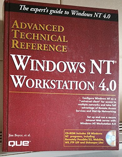 Imagen de archivo de Windows NT Workstation 4.O Advanced Technical Reference a la venta por Better World Books