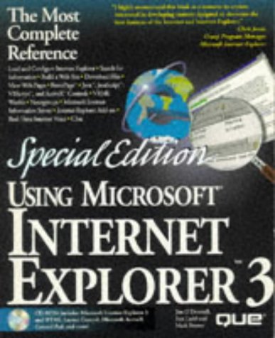 Imagen de archivo de Using Microsoft Internet Explorer 3 a la venta por Books Puddle