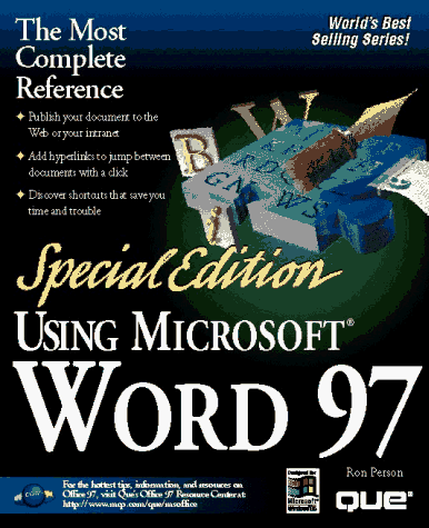 Special Edition Using Microsoft Word 97 (9780789709622) by Person, Ron