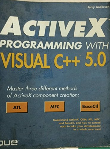 Imagen de archivo de Activex Programming With Visual C++ 5 a la venta por HPB-Red