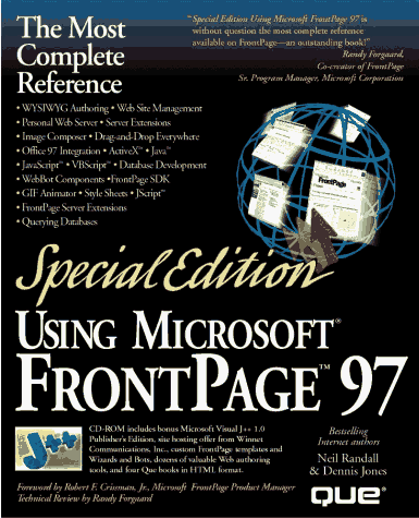 Beispielbild fr Special Edition Using Microsoft FrontPage 97 zum Verkauf von Better World Books