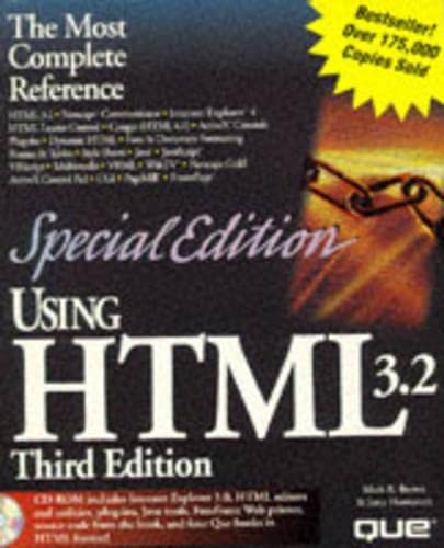 Stock image for Using HTML 3.2, w. CD-ROM: Special Edition (Using . (Que)) for sale by medimops