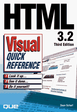Beispielbild fr Html 3.2 Visual Quick Reference zum Verkauf von Wonder Book